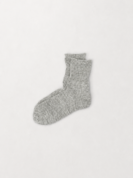 Crisp Linen Low Crew Socks