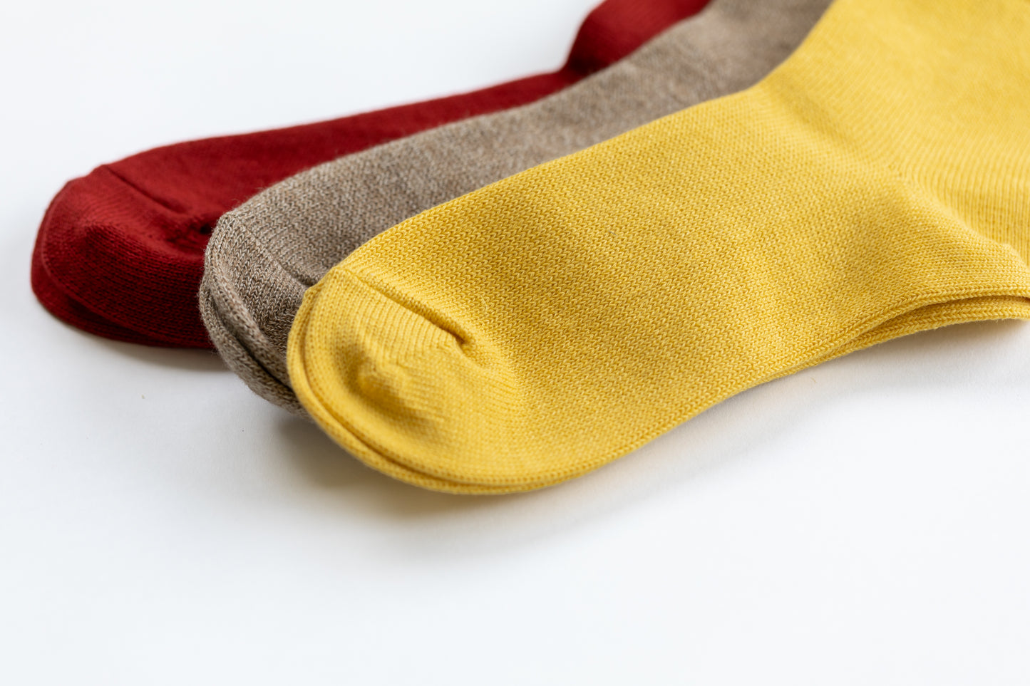 コットンウールソックス(22-24cm、25-27cm)