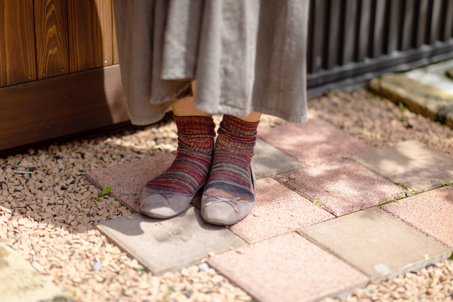 Cotton Linen Marble Socks
