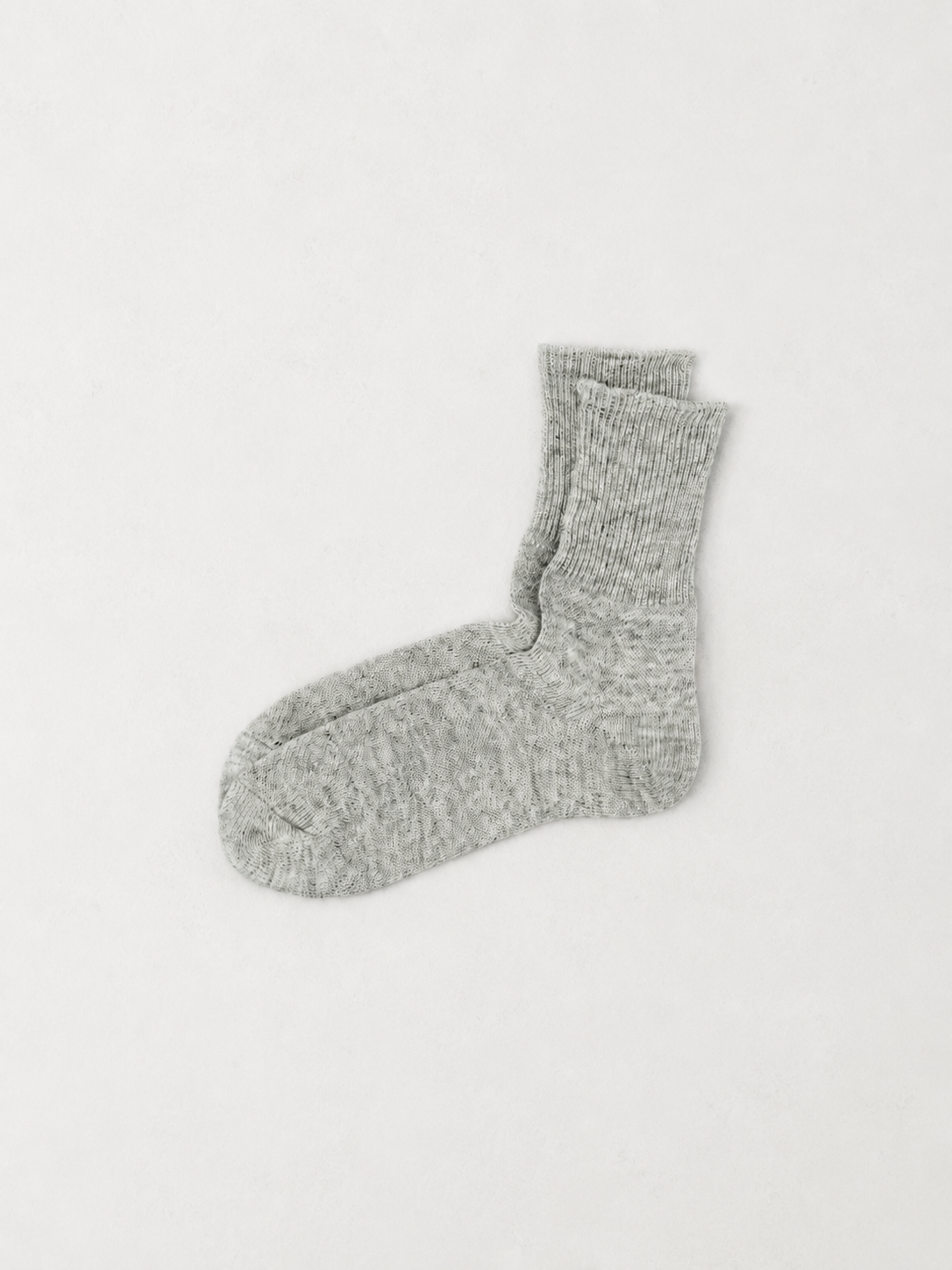 Crisp Linen Low Crew Socks