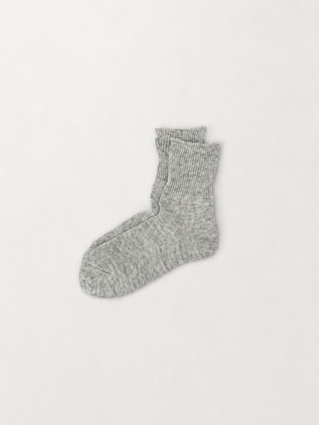 Crisp Linen Low Crew Socks