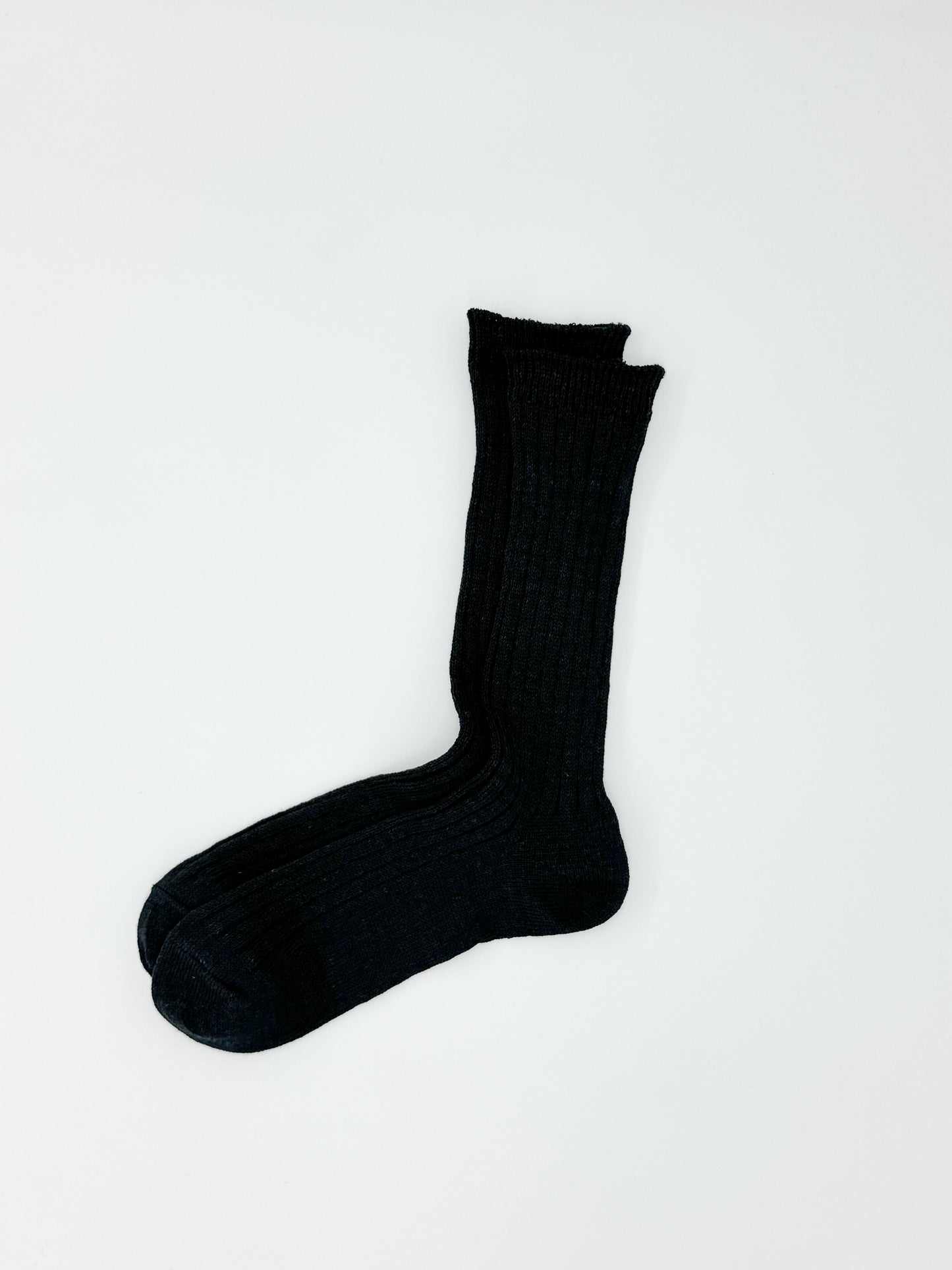 Crisp Linen Crew Socks
