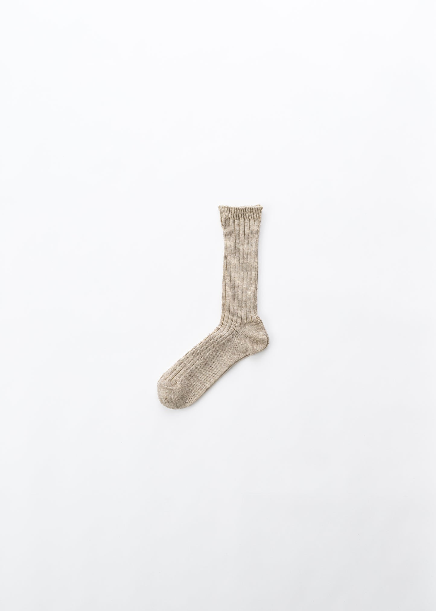 リネンさらさらソックス クルー丈(22-24cm、25-27cm)