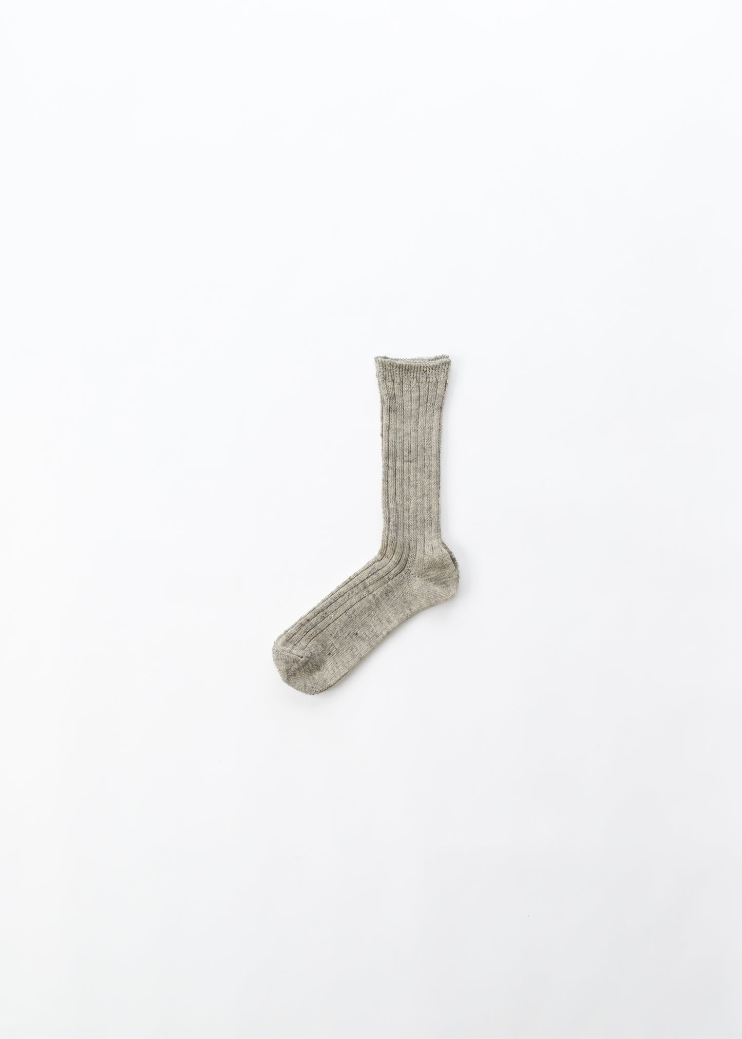 リネンさらさらソックス クルー丈(22-24cm、25-27cm)