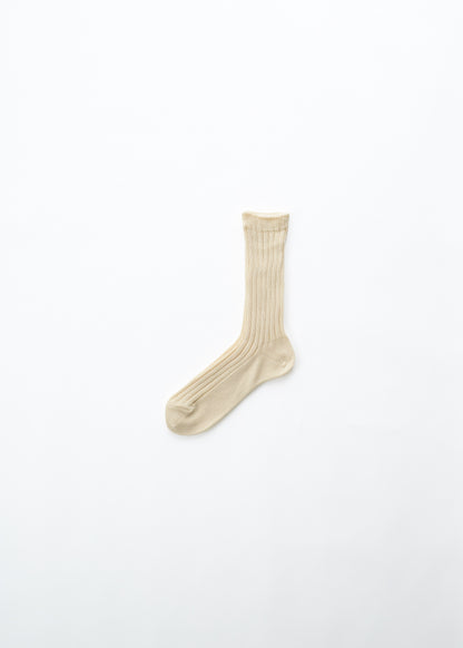 オーガニックコットンリブソックス(22-24cm、25-27cm)