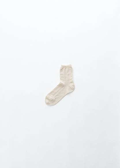 エジプト綿ドット柄 クルー丈(22-24cm、25-27cm)