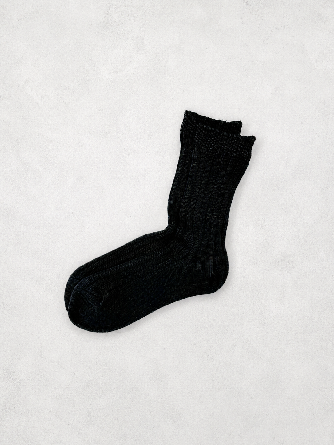100% Organic Cotton Rib Socks