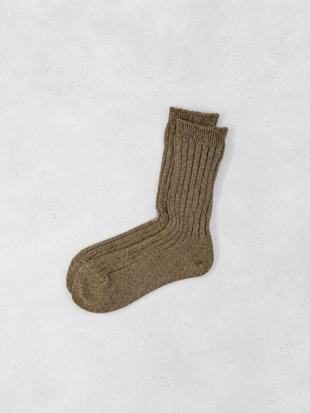 100% Organic Cotton Rib Socks